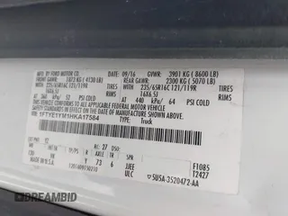 2017 Ford Transit с VIN 1FTYE1YM1HKA17584, выставлен на аукционе IAAI как лот 42282248 с пробегом 188 663 миль миль и . История ставок и продаж доступна на DreamBid. Изображение 9.