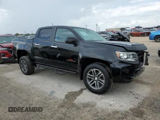 2021 Chevrolet Colorado 2WD Work Truck with VIN 1GCGSBEN1M1146030, listed as a Copart auction lot 64027614 with 65,223 mi miles and Salvage title. Bid and sale history available at DreamBid. Image 4.