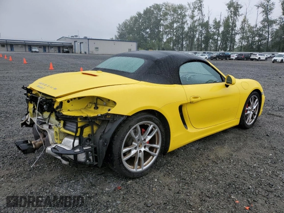 2013 Porsche Boxster S with VIN WP0CB2A87DS130116, listed as a Copart auction lot 64066325 with 53,872 mi miles and Salvage title. Bid and sale history available at DreamBid. Image 3.