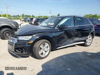 2019 Audi Q5 Premium z VIN WA1ANAFYXK2083883, wystawiony jako Copart lot #62660905 z przebiegiem Nie podano mil oraz Szkoda całkowita • Salvage title. Historia ofert i sprzedaży dostępna na DreamBid. Obrazek 1.