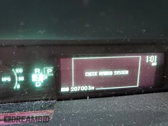 2010 Toyota Prius Four with VIN JTDKN3DU0A1299834, listed as a Copart auction lot 78207604 with 207,003 mi miles and Salvage Title. Bid and sale history available at DreamBid. Image 9.