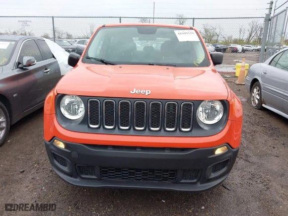 2017 Jeep Renegade Sport with VIN ZACCJAABXHPF03797, listed as a IAAI auction lot 41949519 with 148,114 mi miles. Bid and sale history available at carsss.com. Image 12.