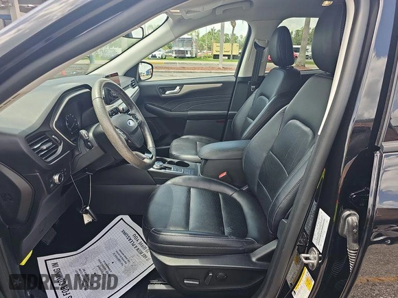 2021 Ford Escape SEL Hybrid with VIN 1FMCU0CZ4MUA54097, listed as a IAAI auction lot 42566428 with 45,342 mi miles and . Bid and sale history available at DreamBid. Image 18.