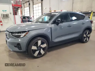 2023 Volvo C40 Recharge Pure Electric Ultimate with VIN YV4ED3GM9P2029836, listed as a Copart auction lot 78082934 with 55,879 mi miles and Salvage Title. Bid and sale history available at carsss.com. Image 1.