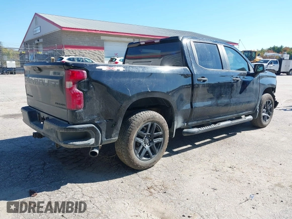 2022 Chevrolet Silverado 1500 Custom with VIN 1GCPDBEK8NZ542961, listed as a IAAI auction lot 40464540 with 45,122 mi miles. Bid and sale history available at carsss.com. Image 4.