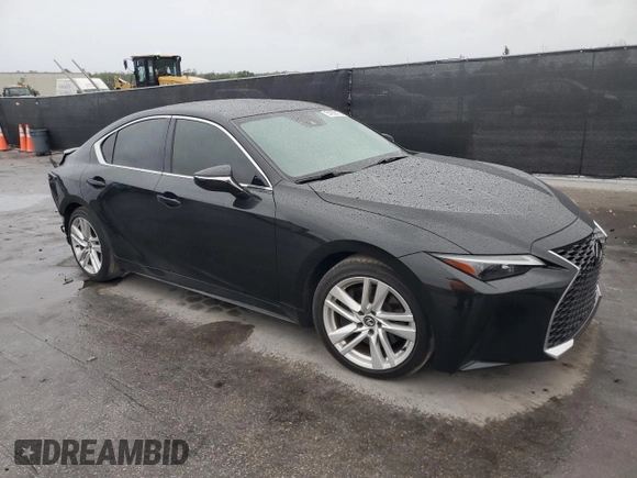 2023 Lexus IS 300 with VIN JTHCA1D26P5123020, listed as a Copart auction lot 51958175 with 30,539 mi miles and Salvage title. Bid and sale history available at DreamBid. Image 4.