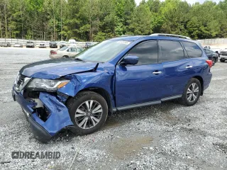 2017 Nissan Pathfinder SL with VIN 5N1DR2MM6HC677396, listed as a Copart auction lot 56929385 with 93,867 mi miles and Salvage title. Bid and sale history available at DreamBid. Image 1.