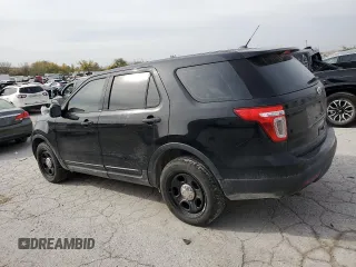 2015 Ford Utility Police Interceptor with VIN 1FM5K8AR3FGC41199, listed as a Copart auction lot 77938984 with 154,996 mi miles and Salvage Title. Bid and sale history available at carsss.com. Image 2.