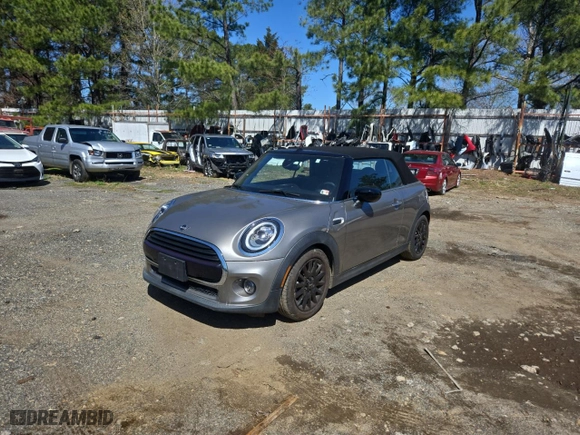 2020 MINI Convertible Cooper with VIN WMWWJ3C0XL3L01427, listed as a Copart auction lot 51099865 with NaN miles and Salvage Title. Bid and sale history available at carsss.com. Image 2.