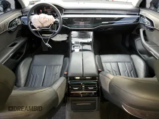 2022 Audi A8 with VIN WAULDAF89NN000364, listed as a Copart auction lot 74932604 with 28,145 mi miles and Salvage Title. Bid and sale history available at carsss.com. Image 8.