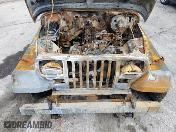1990 Jeep Wrangler "S" with VIN 2J4FY19EXLJ550543, listed as a Copart auction lot 73007974 with 0 mi miles and Non Repairable. Bid and sale history available at carsss.com. Image 11.