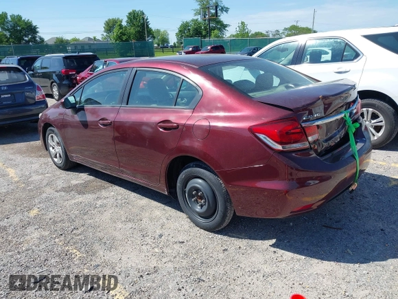 2014 Honda Civic LX z VIN 19XFB2F53EE061313, wystawiony jako IAAI lot #42263388 z przebiegiem 58 000 mil mil oraz . Historia ofert i sprzedaży dostępna na DreamBid. Obrazek 3.