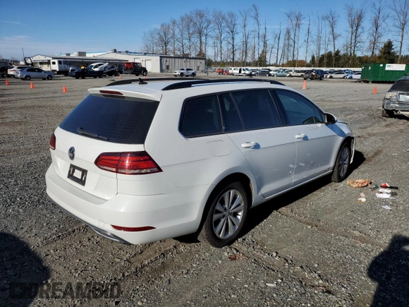 2019 Volkswagen Golf SportWagen S with VIN 3VW117AU2KM502355, listed as a Copart auction lot 71405544 with 49,111 mi miles and Salvage Title. Bid and sale history available at carsss.com. Image 4.