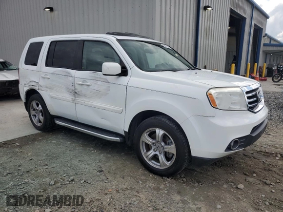 2013 Honda Pilot EX-L with VIN 5FNYF3H53DB001024, listed as a Copart auction lot 59376235 with 152,452 mi miles and Salvage title. Bid and sale history available at DreamBid. Image 4.