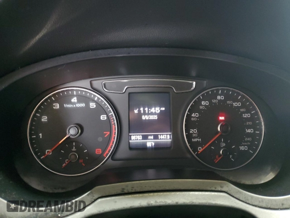 2016 Audi Q3 Premium Plus with VIN WA1EFCFS4GR018421, listed as a Copart auction lot 59670615 with 96,763 mi miles and Salvage title. Bid and sale history available at DreamBid. Image 9.
