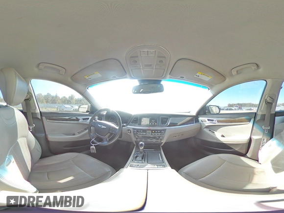 2017 Genesis G80 3.8L with VIN KMHGN4JE1HU177500, listed as a Copart auction lot 77677274 with 114,561 mi miles and Salvage Title. Bid and sale history available at carsss.com. Image 15.