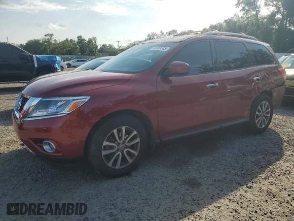 2015 Nissan Pathfinder SV with VIN 5N1AR2MN3FC705681, listed as a Copart auction lot 52330535 with 151,673 mi miles and Salvage Title. Bid and sale history available at carsss.com. Image 1.