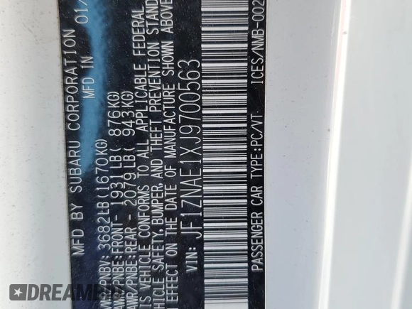 2018 Toyota 86 GT z VIN JF1ZNAE1XJ9700563, wystawiony jako Copart lot #56340975 z przebiegiem 59 482 mil mil oraz Szkoda całkowita • Salvage title. Historia ofert i sprzedaży dostępna na DreamBid. Obrazek 12.