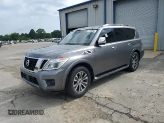 2019 Nissan Armada SL z VIN JN8AY2NDXK9088594, wystawiony jako Copart lot #59639735 z przebiegiem 127 938 mil mil oraz Szkoda całkowita • Salvage title. Historia ofert i sprzedaży dostępna na DreamBid. Obrazek 1.