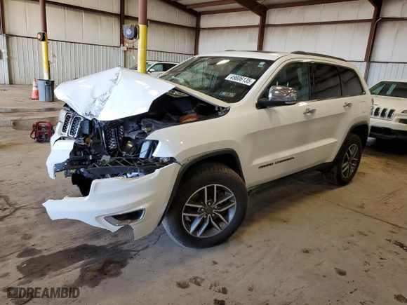 2021 Jeep Grand Cherokee Limited X with VIN 1C4RJFBG1MC534663, listed as a Copart auction lot 49806135 with 0 mi miles and Salvage Title. Bid and sale history available at carsss.com. Image 1.