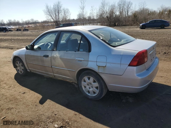 2001 Honda Civic EX with VIN 1HGES26761L042948, listed as a Copart auction lot 48486405 with 266,062 mi miles and Salvage Title. Bid and sale history available at carsss.com. Image 2.