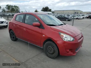 2015 Mitsubishi Mirage DE with VIN ML32A3HJ9FH045147, listed as a Copart auction lot 50801115 with 130,499 mi miles and Salvage Title. Bid and sale history available at carsss.com. Image 4.