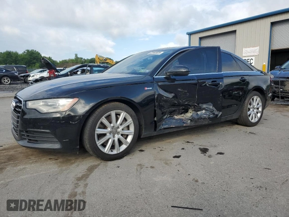 2013 Audi A6 Premium Plus with VIN WAUGGAFC4DN020341, listed as a Copart auction lot 62953025 with 170,124 mi miles and Salvage title. Bid and sale history available at DreamBid. Image 1.