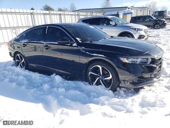 2022 Honda Accord Sedan Sport SE with VIN 1HGCV1F47NA088952, listed as a Copart auction lot 86537034 with 20,318 mi miles and Salvage Title. Bid and sale history available at carsss.com. Image 4.