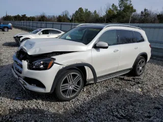 2020 Mercedes-Benz GLS 450 with VIN 4JGFF5KE3LA075672, listed as a Copart auction lot 41018854 with 57,006 mi miles and . Bid and sale history available at DreamBid. Image 1.