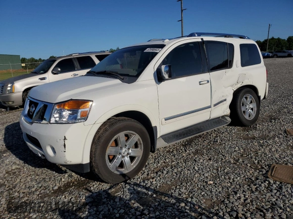 2011 Nissan Armada Platinum z VIN 5N1AA0NC2BN620032, wystawiony jako Copart lot #52098665 z przebiegiem Nie podano mil oraz Szkoda całkowita • Salvage title. Historia ofert i sprzedaży dostępna na DreamBid. Obrazek 1.