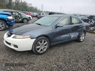 2004 Acura TSX with VIN JH4CL96854C031060, listed as a Copart auction lot 42148275 with 186,661 mi miles and Salvage Title. Bid and sale history available at carsss.com. Image 1.