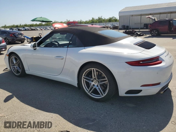 2018 Porsche 911 Carrera with VIN WP0CA2A90JS138078, listed as a Copart auction lot 57604435 with 32,841 mi miles and Salvage title. Bid and sale history available at DreamBid. Image 2.