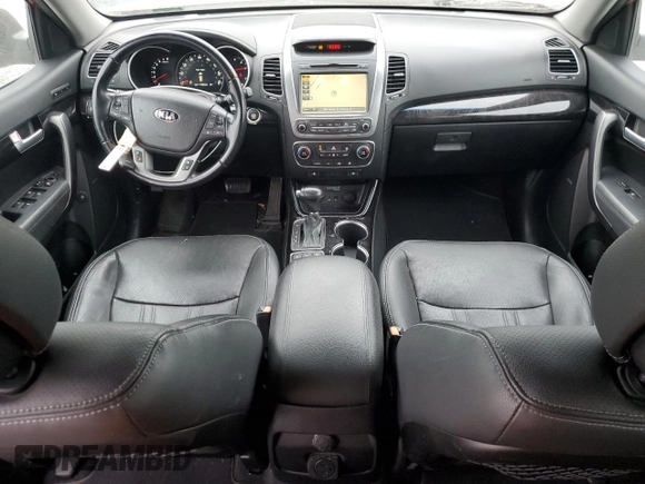 2015 Kia Sorento SX with VIN 5XYKW4A70FG637550, listed as a Copart auction lot 41366245 with 117,592 mi miles and Salvage Title. Bid and sale history available at carsss.com. Image 8.