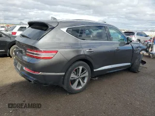 2022 Genesis GV80 with VIN KMUHCESC7NU076679, listed as a Copart auction lot 48827735 with Not Provided miles and Salvage Title. Bid and sale history available at DreamBid. Image 3.