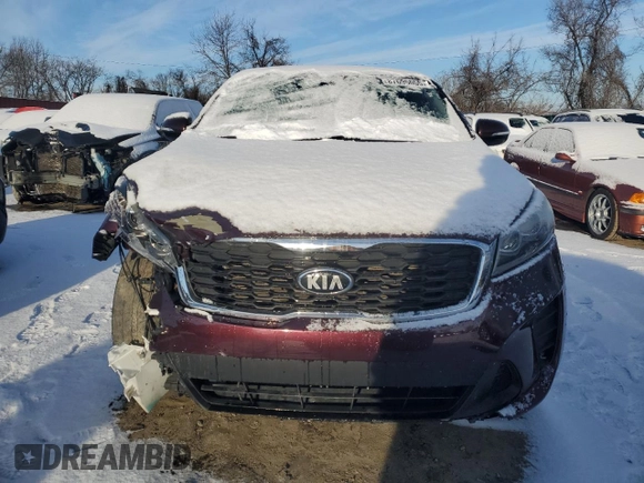 2019 Kia Sorento LX with VIN 5XYPGDA58KG475467, listed as a Copart auction lot 43527405 with 124,337 mi miles and Salvage Title. Bid and sale history available at carsss.com. Image 5.