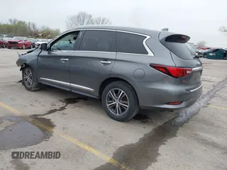 2019 Infiniti QX60 Pure z VIN 5N1DL0MN0KC516547, wystawiony jako IAAI lot #41947705 z przebiegiem 83 454 mil mil oraz . Historia ofert i sprzedaży dostępna na DreamBid. Obrazek 3.