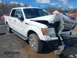 2012 Ford F-150 XL with VIN 1FTFW1ET3CFA64407, listed as a IAAI auction lot 41864557 with 75,633 mi miles. Bid and sale history available at carsss.com. Image 1.