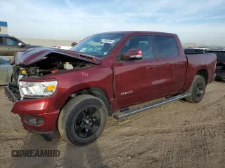 2022 Ram 1500 Lone Star with VIN 1C6RREFM8NN275007, listed as a Copart auction lot 76922344 with 18,039 mi miles and Salvage title. Bid and sale history available at DreamBid. Image 1.