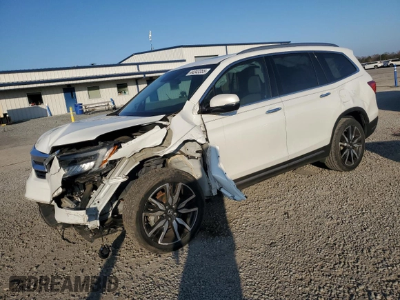 2020 Honda Pilot Touring 8-Passenger with VIN 5FNYF5H98LB022755, listed as a Copart auction lot 44343355 with 78,095 mi miles and Salvage Title. Bid and sale history available at DreamBid. Image 1.