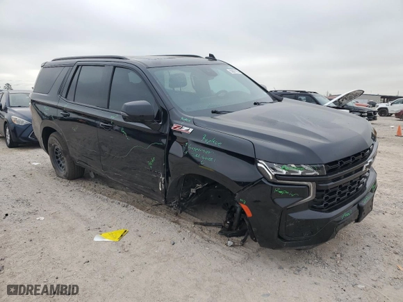 2023 Chevrolet Tahoe Z71 with VIN 1GNSKPKD6PR177774, listed as a Copart auction lot 50601105 with 62,674 mi miles and Salvage Title. Bid and sale history available at carsss.com. Image 4.