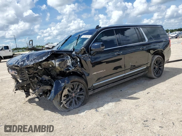 2023 GMC Yukon XL Denali with VIN 1GKS2JKT2PR438920, listed as a Copart auction lot 69749244 with 23,817 mi miles and Salvage Title. Bid and sale history available at DreamBid. Image 1.