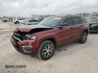 2023 Jeep Grand Cherokee Limited with VIN 1C4RJGBG2PC648262, listed as a Copart auction lot 51526485 with 12,239 mi miles and Salvage title. Bid and sale history available at DreamBid. Image 1.