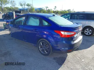 2013 Ford Focus SE with VIN 1FADP3F26DL309893, listed as a IAAI auction lot 41800681 with Not Provided miles and . Bid and sale history available at carsss.com. Image 3.