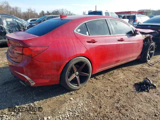 2018 Acura TLX with VIN 19UUB2F30JA002191, listed as a IAAI auction lot 41432550 with 81,233 mi miles. Bid and sale history available at carsss.com. Image 4.