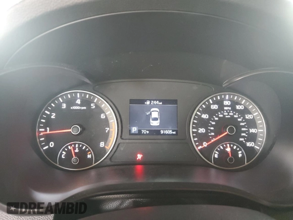 2020 Kia Optima LX z VIN 5XXGT4L31LG382738, wystawiony jako Copart lot #55754205 z przebiegiem 91 605 mil mil oraz Szkoda całkowita • Salvage title. Historia ofert i sprzedaży dostępna na DreamBid. Obrazek 9.