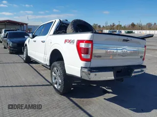 2021 Ford F-150 XL with VIN 1FTFW1E56MFA02146, listed as a IAAI auction lot 41245497 with 1 mi miles. Bid and sale history available at carsss.com. Image 3.