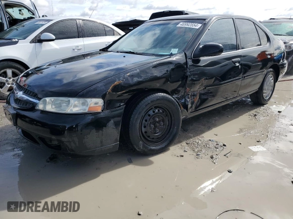 2001 Nissan Altima GXE with VIN 1N4DL01D21C116185, listed as a Copart auction lot 46992554 with 99,579 mi miles and Salvage Title. Bid and sale history available at carsss.com. Image 1.