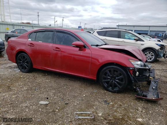 2014 Lexus GS 350 with VIN JTHCE1BLXE5021636, listed as a Copart auction lot 79541164 with 118,370 mi miles and Salvage Title. Bid and sale history available at carsss.com. Image 4.