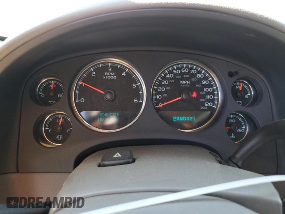 2008 Chevrolet Suburban LTZ with VIN 3GNFC16J18G172933, listed as a Copart auction lot 76124934 with 156,089 mi miles and Salvage Title. Bid and sale history available at carsss.com. Image 9.