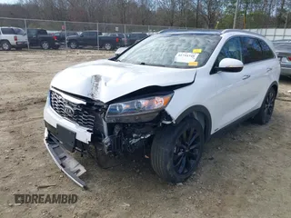 2020 Kia Sorento EX V6 with VIN 5XYPHDA50LG706330, listed as a IAAI auction lot 41744348 with 45,629 mi miles. Bid and sale history available at carsss.com. Image 6.